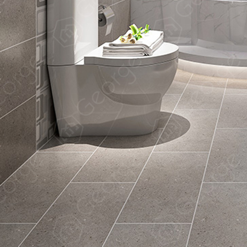 Grey Terrazzo Antique Tile Bathroom, White Bathroom Floor Tiles B Q
